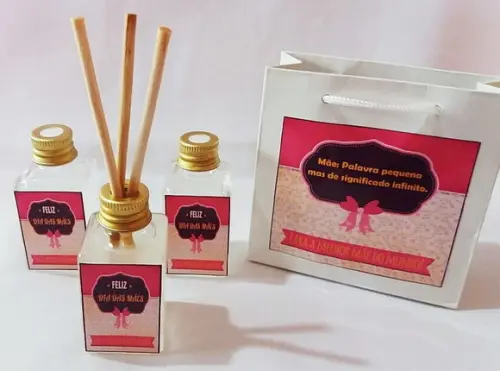 Lembrancinha de Nascimento Aromatizador 30 ml Mais Sacolinha