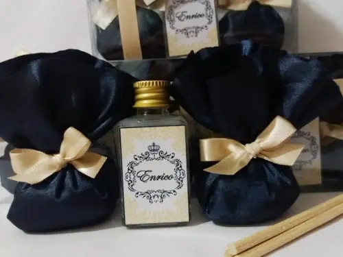 Lembrancinha de Nascimento, Mini Aromatizador, Sache Perf.