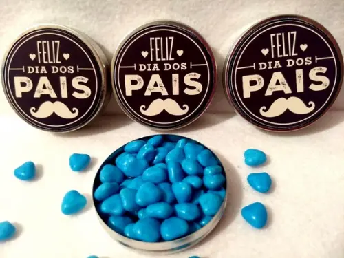 Lembrancinha Dia dos Pais Latinha Recheada Personalizada