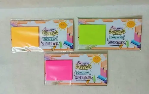 Porta Post It Personalizado Dia dos Professores.