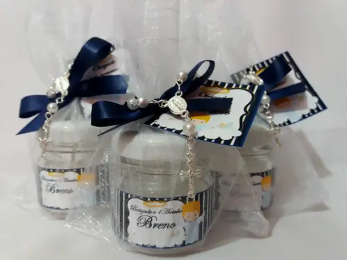 Vela para batismo lembrancinha batizado