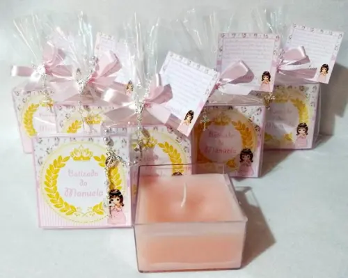 Vela para batismo lembrancinha Batizado/Eucaristia/Crisma