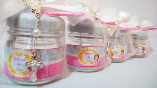 Vela para batismo lembrancinha Batizado/Eucaristia/Crisma