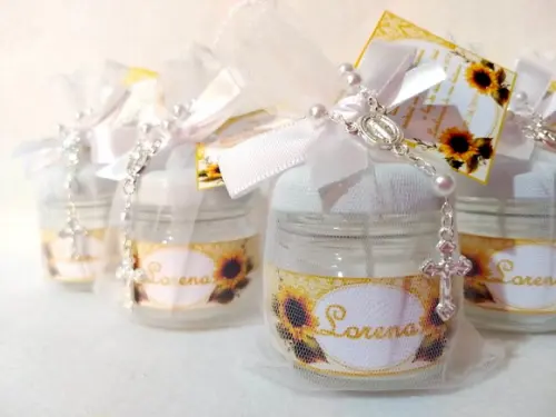 Vela perfumada lembrancinha Batizado/Eucaristia/Crisma