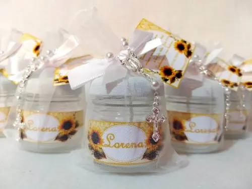 Vela perfumada lembrancinha Batizado/Eucaristia/Crisma
