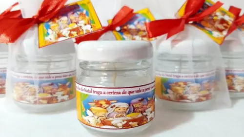 Vela perfumada lembrancinha brinde corporativo