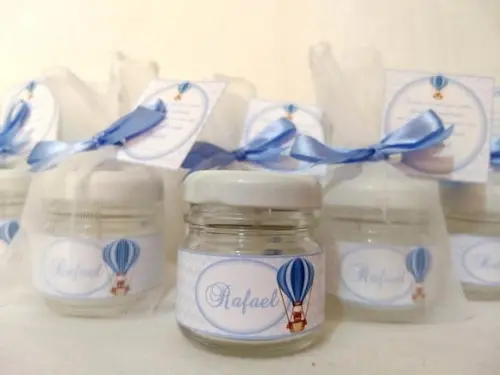 Vela perfumada lembrancinha Nascimento