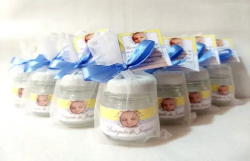 Vela perfumada lembrancinha Nascimento