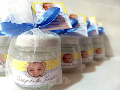Vela perfumada lembrancinha Nascimento
