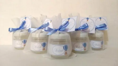 Vela perfumada lembrancinha Nascimento