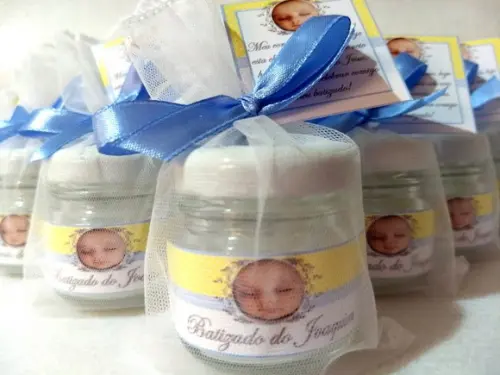 Vela perfumada lembrancinha Nascimento