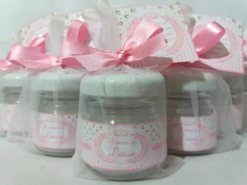 Vela perfumada lembrancinha Nascimento