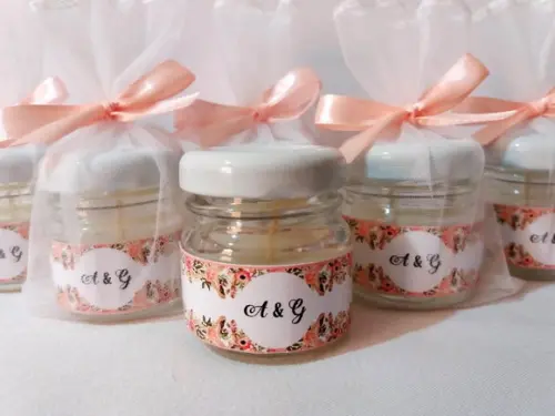 Vela Perfumada Personalizada para Casamento