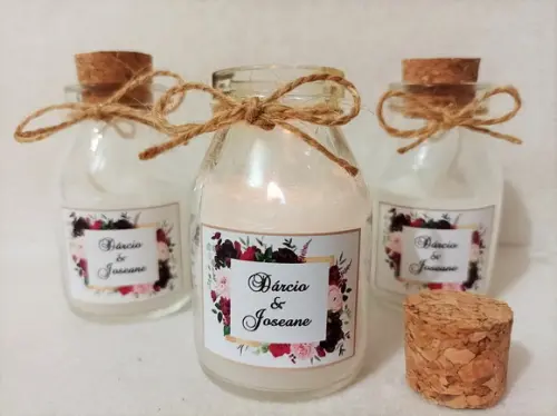Vela Perfumada Personalizada para Casamento