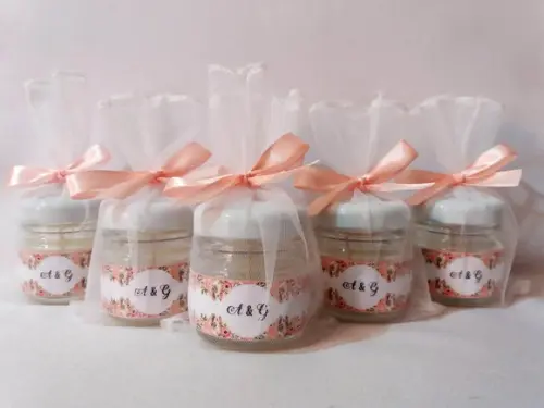 Vela Perfumada Personalizada para Casamento