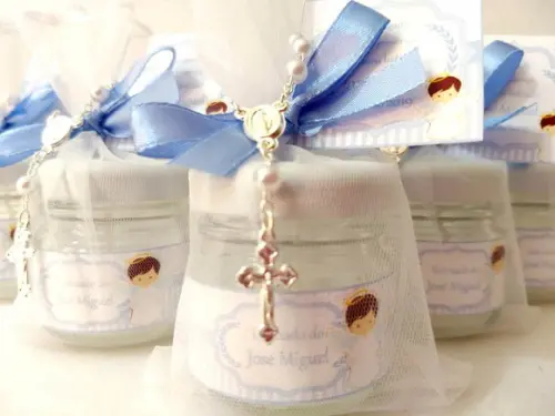 Vela personalizada lembrancinha Batizado/Eucaristia/Crisma