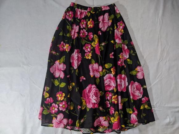 Saia Chita Meio Godê Longa Infantil (estampas Por Mensagem)