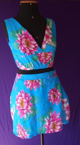 Saia + Top de Chita((estampas Disponíveis Por Mensagem)