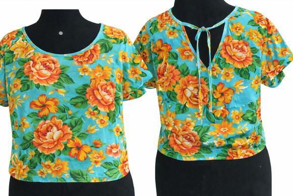 Blusa de Chita (t.36 ao 56 Estampas Disponíveis Por Mensagem