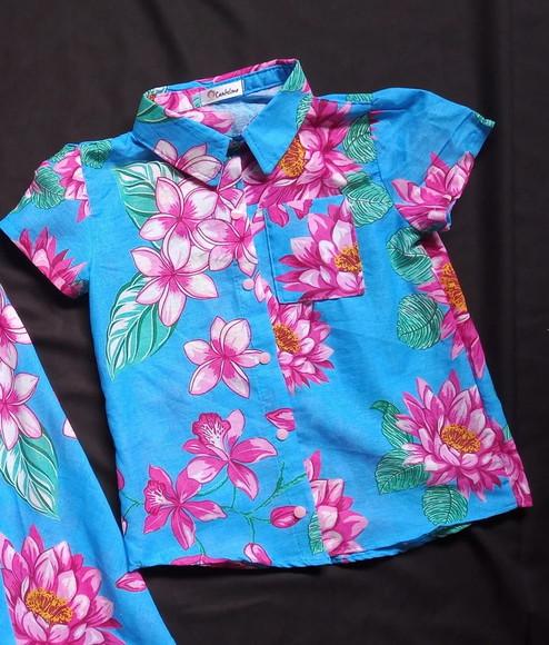 8 Camisas de Chita Infantil (estampa e Tamnho Por Mensagem)