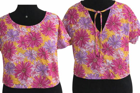 Blusa cropped maga sino ( do T36 ao T.60)