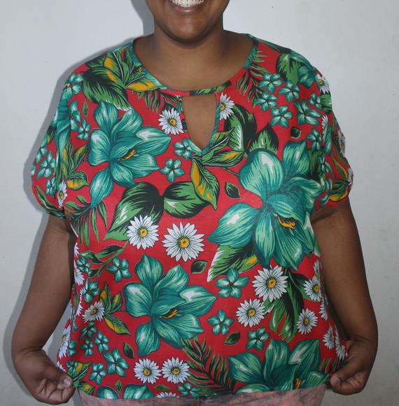 Blusa de chita (disponivel em varias estampas até o T.60)