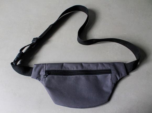 Pochete um bolso cinza