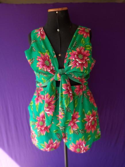 Short + Top Cropped de Chita