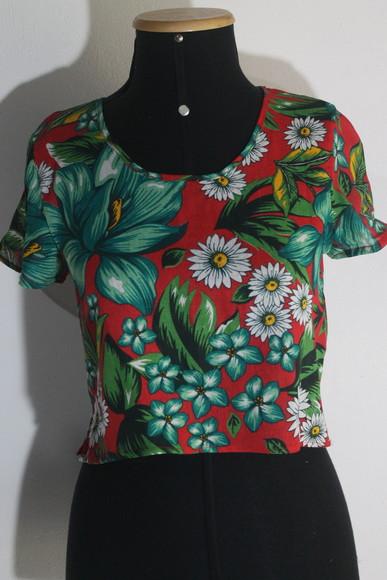 Blusa cropped chita ( até o T.60)