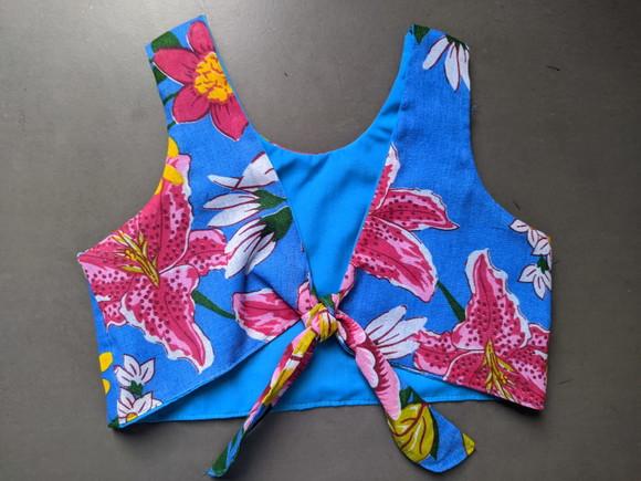 Top Cropped Infantil de Chita(estampa Esgotada)