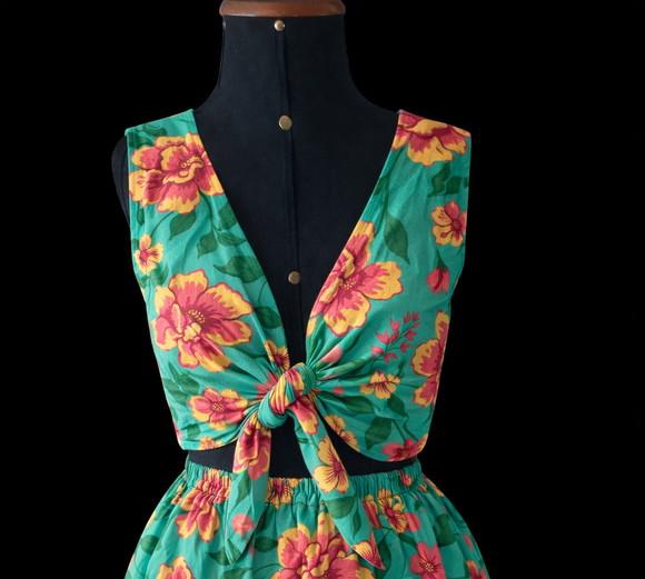 Top cropped de Chita (até o T.60) (estampa esgotada)