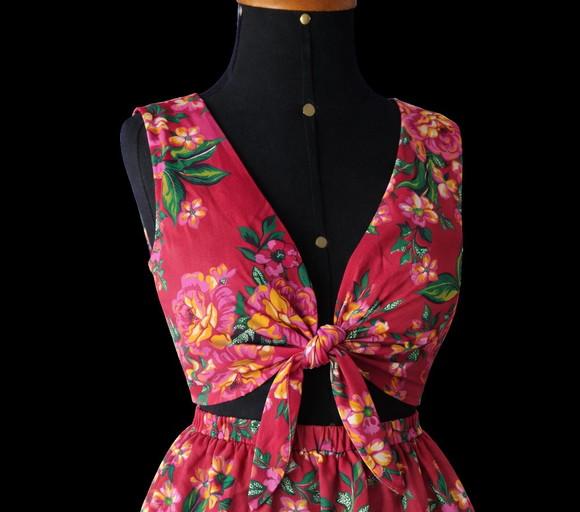 Top cropped de Chita s (até t.60)estampa esgotada