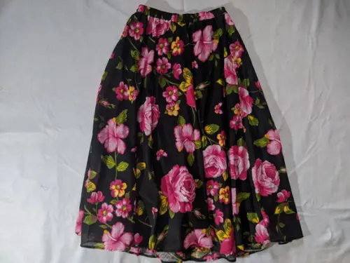 Saia Chita Meio Godê Longa Infantil (estampas Por Mensagem)