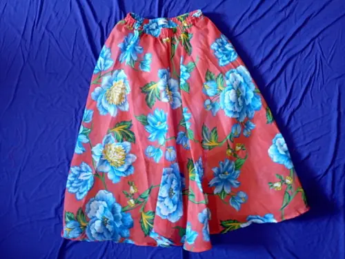 Saia Curta+ Camisa Adulto Chita