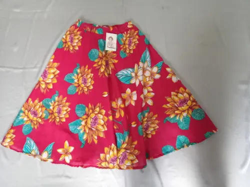 Saia Chita Meio Godê Longo Infantil (com Elástico)