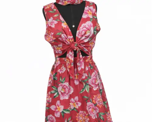 Saia Meio Gode Longa + Top de Chita, Floral Carnaval até G3