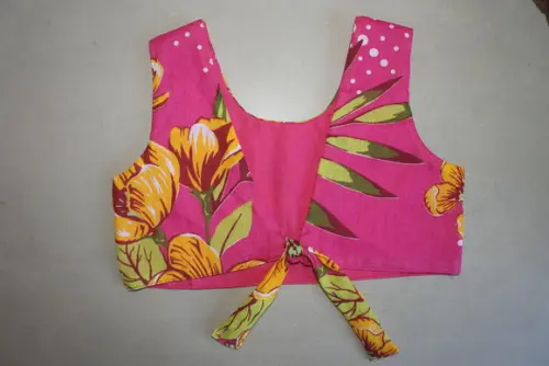 top cropped infantil de chita