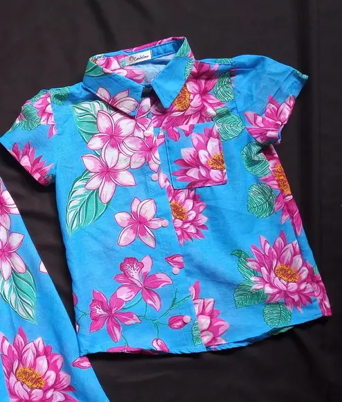 8 Camisas de Chita Infantil (estampa e Tamnho Por Mensagem)