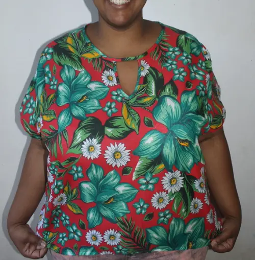 Blusa de chita (disponivel em varias estampas até o T.60)