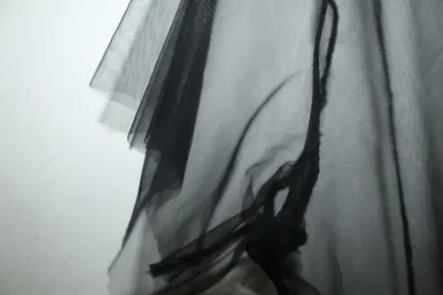 Blusa de tule preto básico ( até o tamanho 60+)