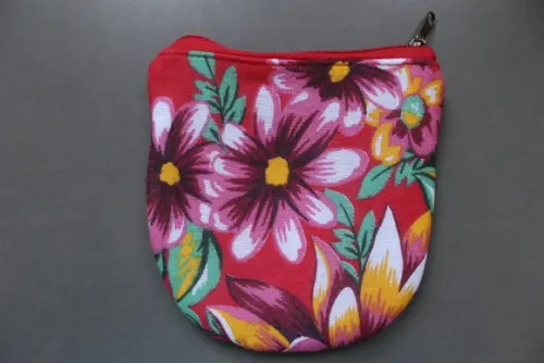porta moedas de chita floral (preço unitario)