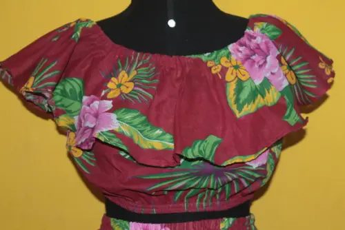 Top ciganinha de chita