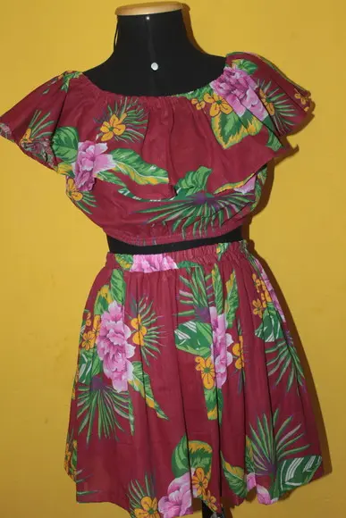 Saia + Top Ciganinha de Chita