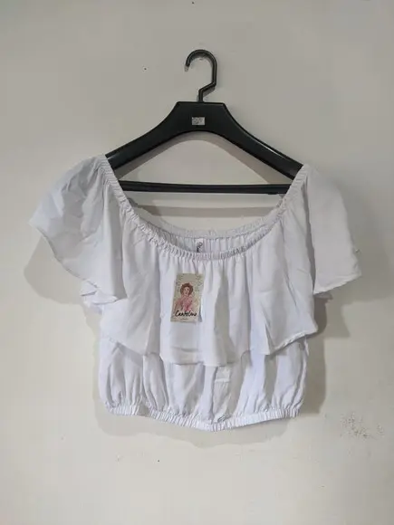Top ciganinha de viscose (até tamanho 60)