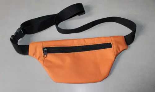 Pochete um bolso laranja