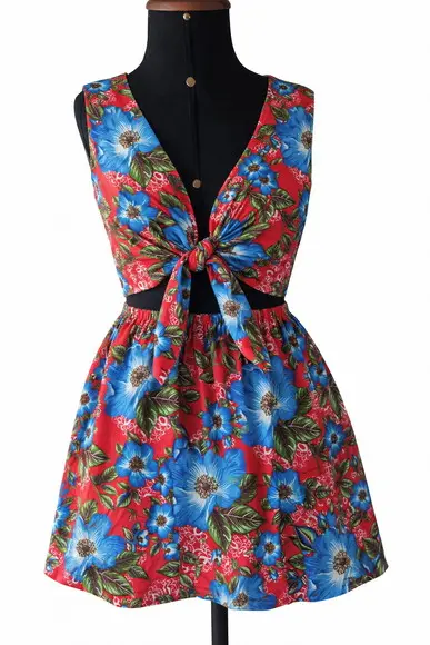 Conjunto de Chita 100% Algodão Floral | até G3 | Carnaval