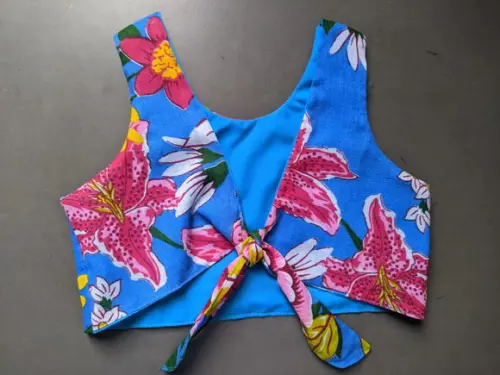 Top Cropped Infantil de Chita(estampa Esgotada)