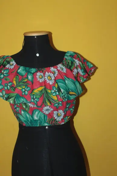 Top ciganinha de chita até t 60 (estampa esgotada)