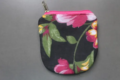 porta moedas de chita floral (preço unitario)