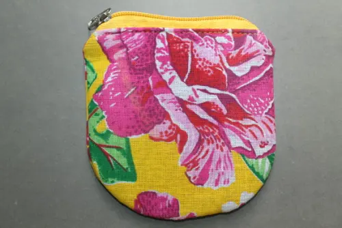 porta moedas de chita floral (preço unitario)
